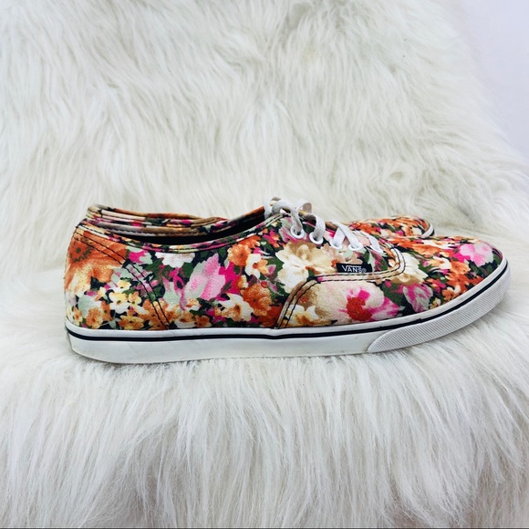 Vans fall floral skating canvas shoes - Picture 6 of 9